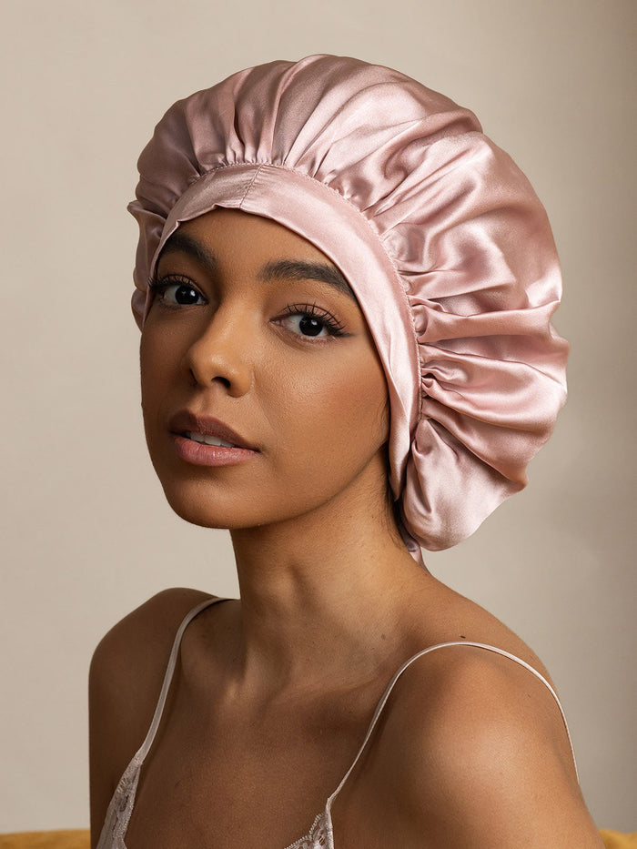 [Pink] SilkSilky  Sleep Cap 003