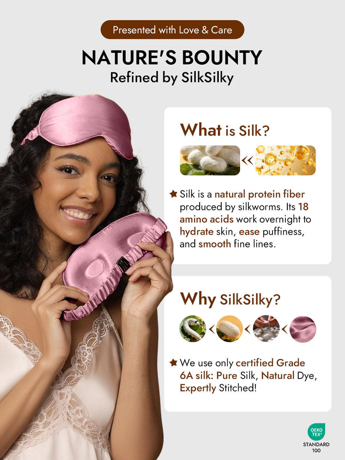 [Pale Mauve] SilkSilky  Eye Mask 006
