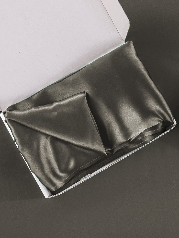 [Dark Gray] SilkSilky Pillowcase 006