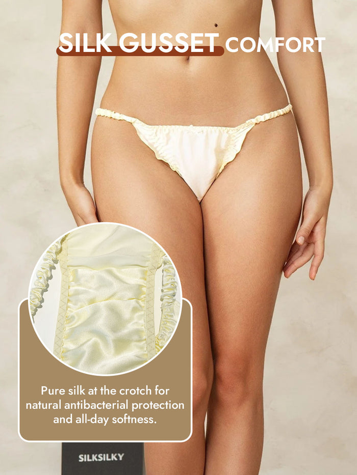 [Light Yellow] SilkSilky  Panty 004