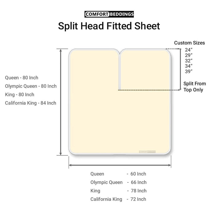 Split Head Fitted Sheets