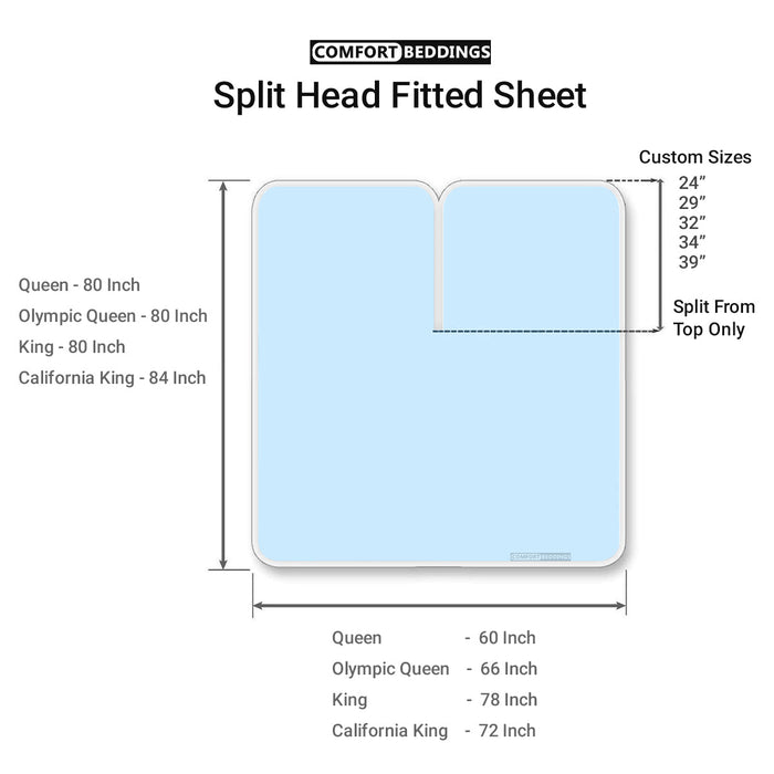 Split Head Fitted Sheet