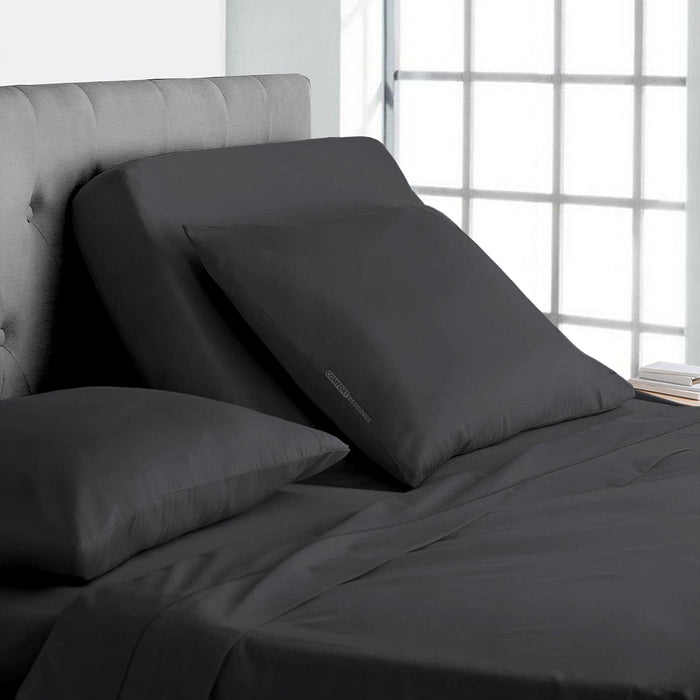 Dark Grey Split Head Sheet Set
