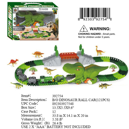 13.5X5.5X9.6"B/O DINOSAUR TRACK SET