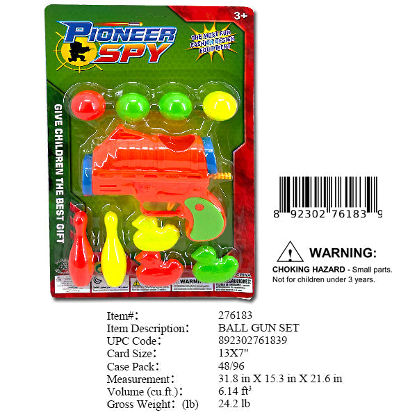 13X7"SHOOT BALL GUN SET