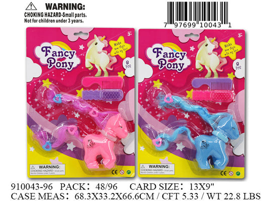 13X9"FANCY PONY GROOMING PLAY SET