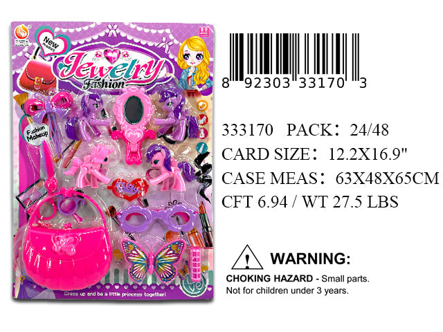 16.9X12..2"PONY JEWLERY BEAUTY PLAY SET