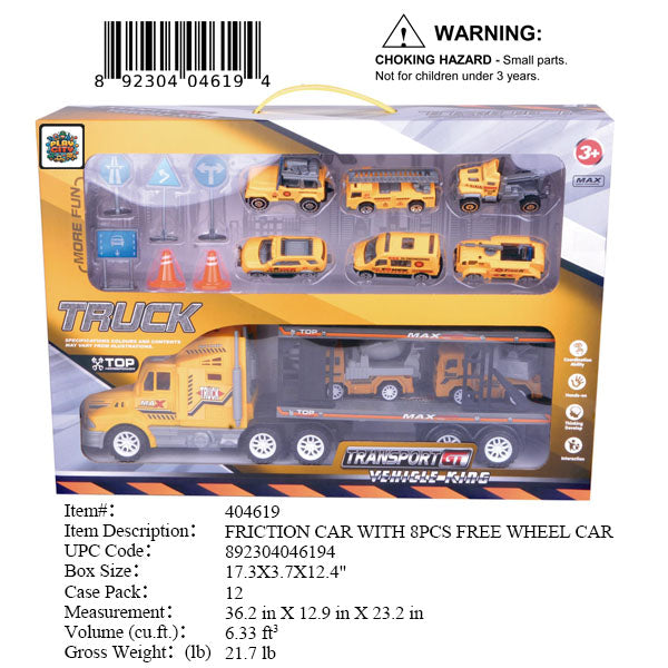17.3X3.7X12.4"F/P CAR CARRIER TRUCK
