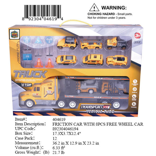 17.3X3.7X12.4"F/P CAR CARRIER TRUCK