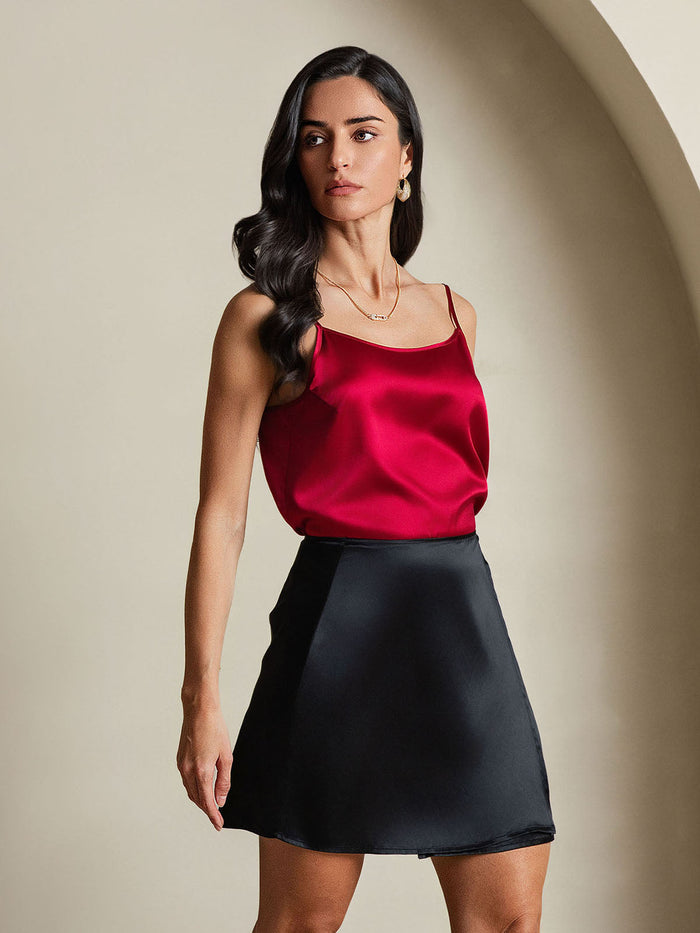 [Black] SilkSilky  Wrap Skirt 006