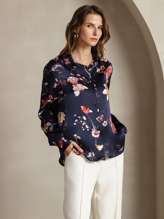 Navy Floral / XS