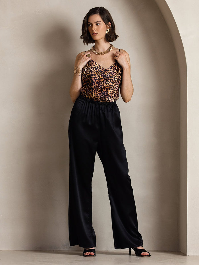 [Black] SilkSilky  Women's Pants 003