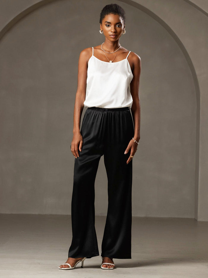 [Black] SilkSilky  Women's Pants 005