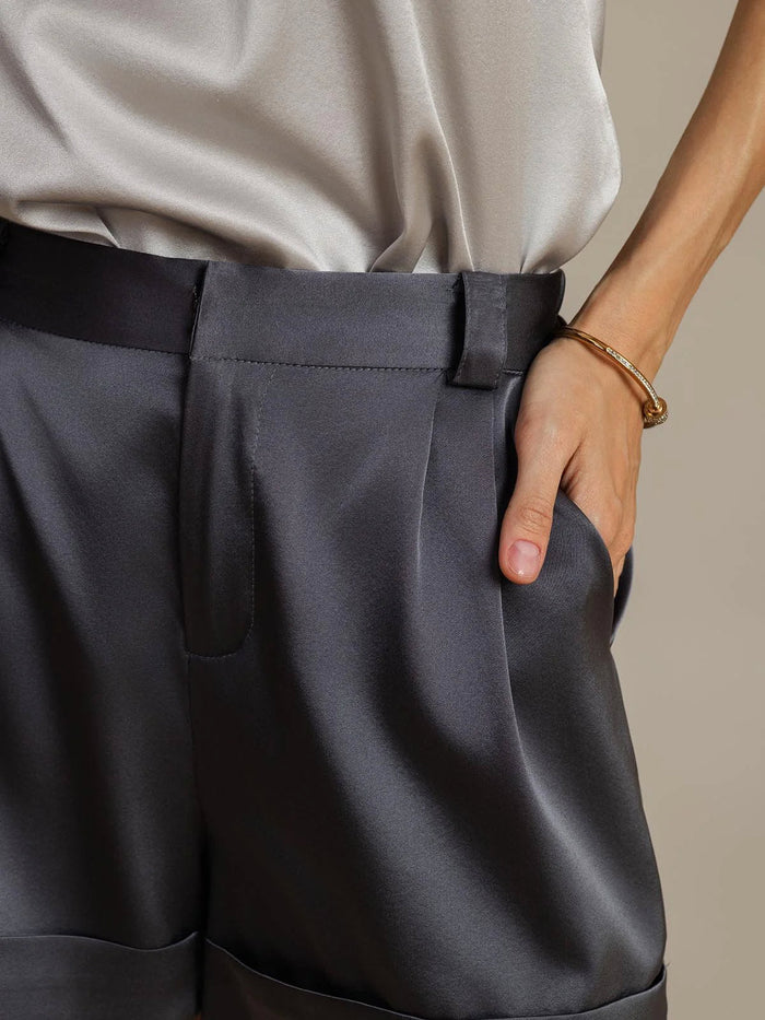 [Dark Gray] SilkSilky  Women's Shorts 004