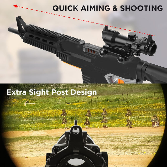 1x30mm Tactical Red Green Dot Sight Rifle Scope Airsoft