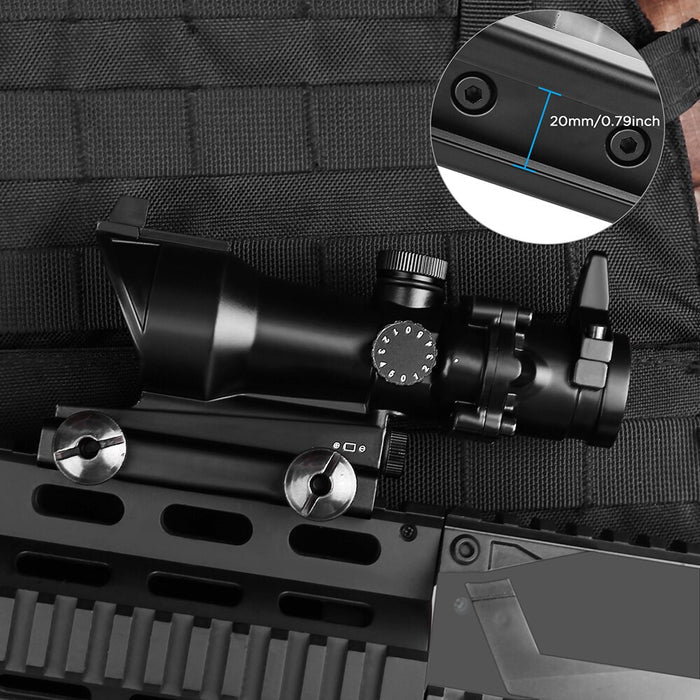 1x30mm Tactical Red Green Dot Sight Rifle Scope Airsoft