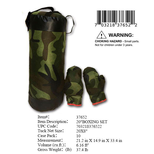 20"3PC BOXING SET CAMOUFLAGE