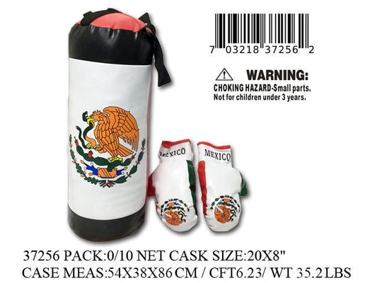 20"3PC BOXING SET MEXICO FLAG