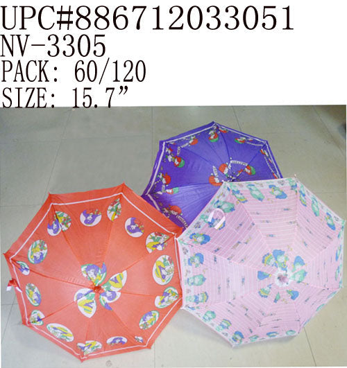 20"CHILDREN UMBRELLA 3/A COL