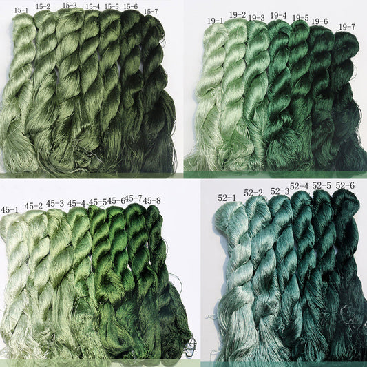 20m Suzhou Embroidery Mulberry Silk Thread(Cyan01  28*20m)