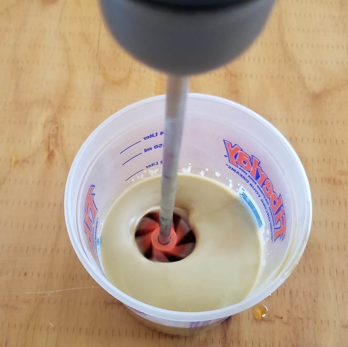 Mix 2lb Polyurethane Pour Foam by Hand or with Mixer