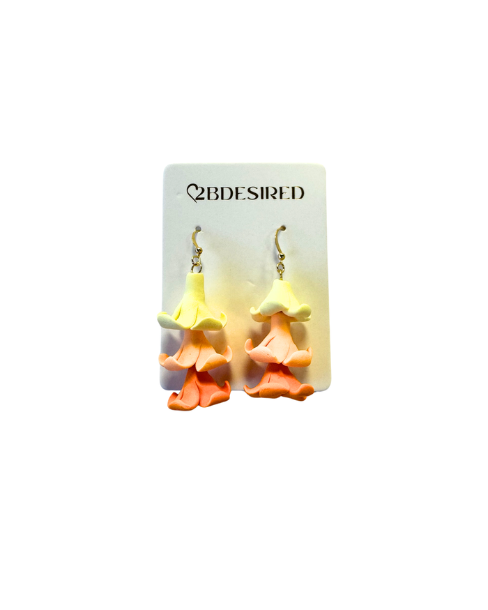3 Strand (Multicolor) Puakenikeni dangle Earrings