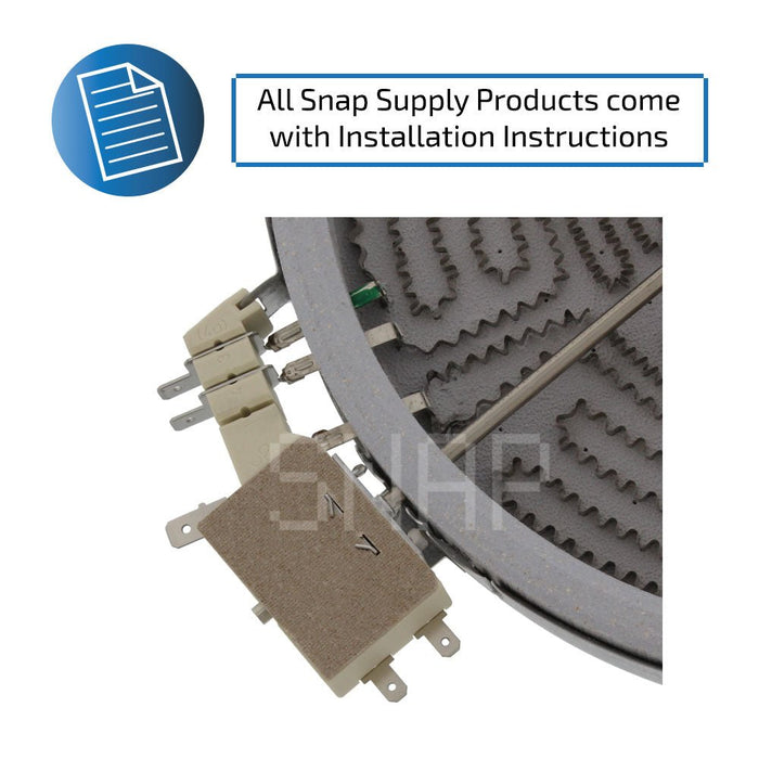 316555800 Surface Element for Frigidaire - Snap Supply--Oven-Radiant Element-Retail