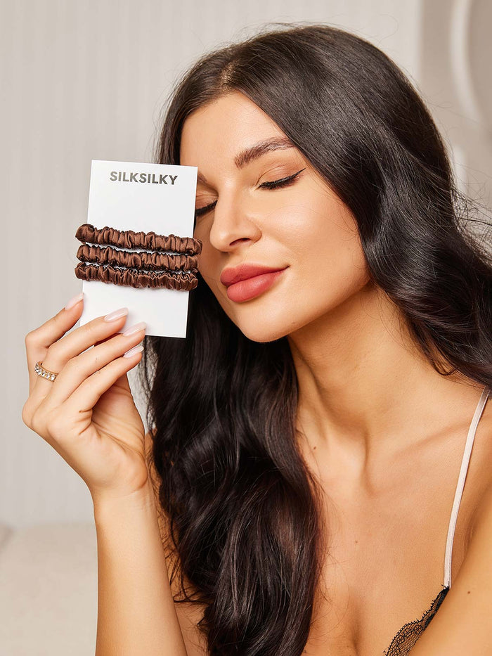 [Coffee] SilkSilky  Scrunchie 002