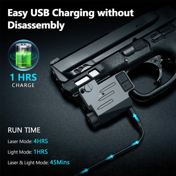 500 Lumens Tactical Gun Light Red Green Laser Airsoft