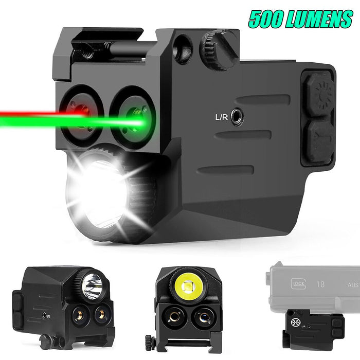 500 Lumens Tactical Gun Light Red Green Laser Airsoft