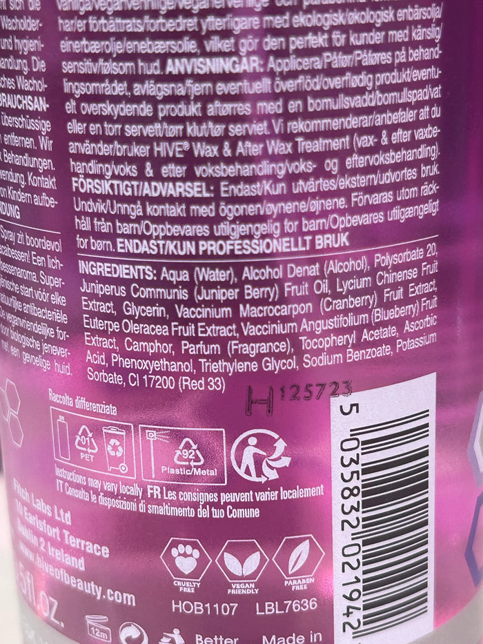 Hive Superberry Blend Pre Wax Cleansing Spray 400ml