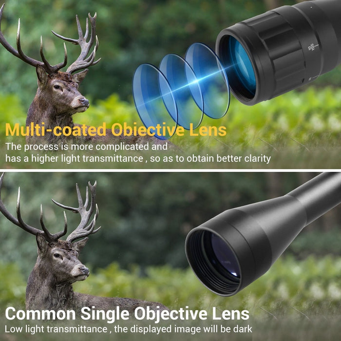 6-24x50AO Tactical Riflescope Hunting Scopes Airsoft
