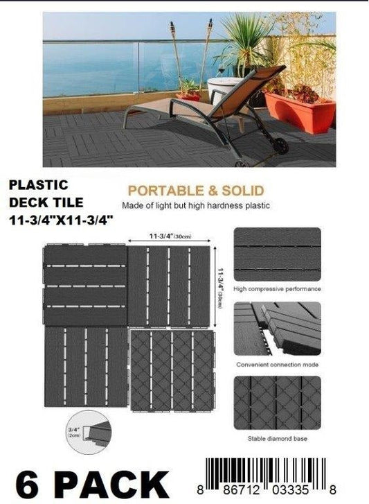 6PACK 11-3/4*11-3/4 DECK TILE SET