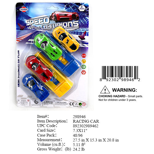 7.3X11"4 PC SPORT CAR+2 EJECTOR