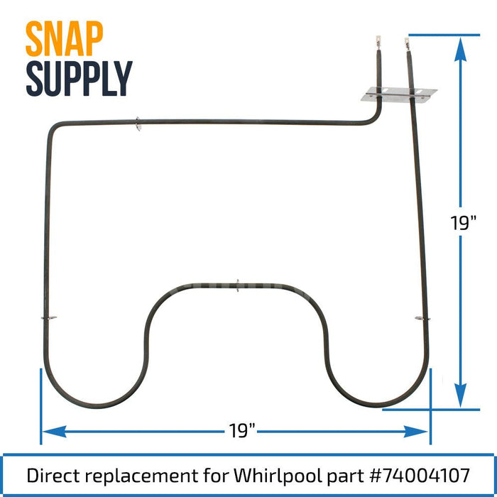 74004107 Bake Element for Whirlpool - Snap Supply--Bake Element-Oven-Retail