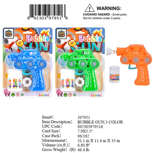 7.9X5.5"FIRCTION TANK BUBBLE GUN