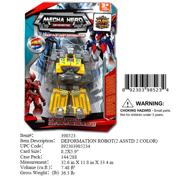 8.2X5.9"ROBOT TRUCK