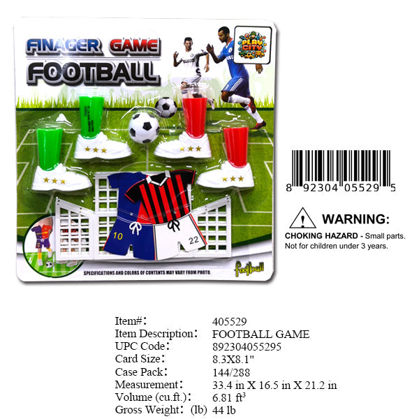 8.3X8.1"FINGER FOOTBALL GAME SET