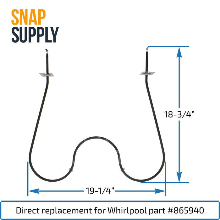 865940 Bake Element for Whirlpool - Snap Supply--Bake Element-Oven-Retail