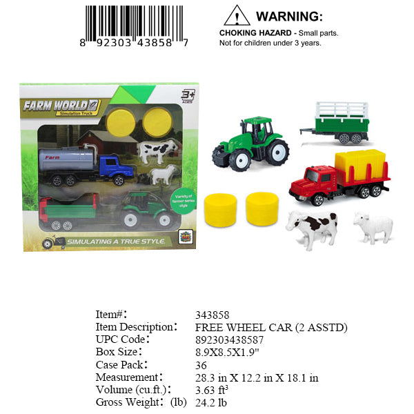 8.9X8.5X1.9"FARM WORLD PLAY SET