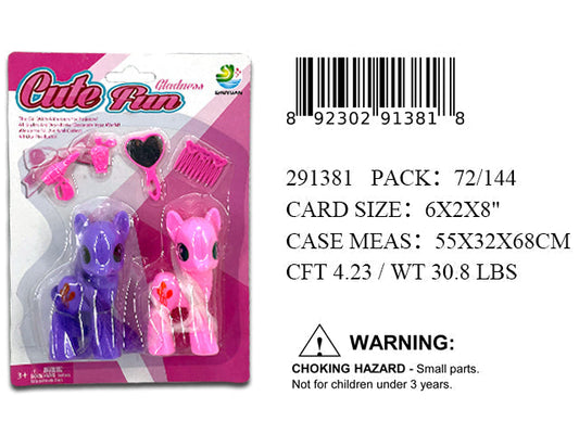 8X6" 2PC PONY+ACCESSORY  PLAYSET