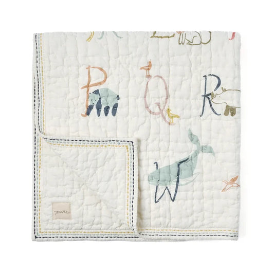 A to Zoo Quilted Blanket