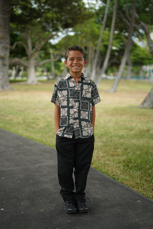 Ahe Keiki Boy Aloha Shirt (WAREHOUSE SALE)