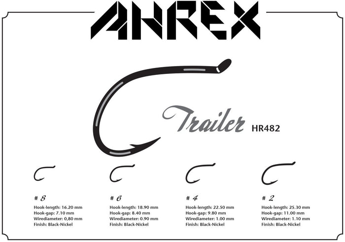Ahrex HR482 Home Run Trailer Hook - Spawn Fly Fish - Ahrex Hooks