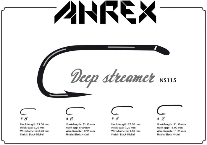 Ahrex NS115 Nordic Salt Deep Streamer Hook - Spawn Fly Fish - Ahrex Hooks