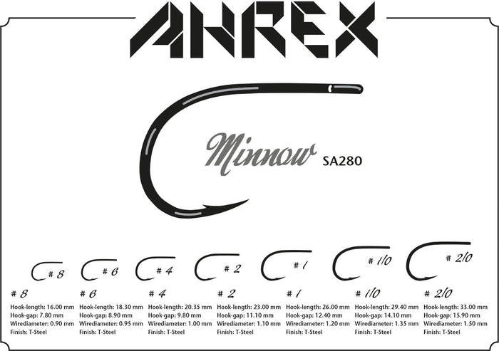 Ahrex SA280 Saltwater Minnow Hook - Spawn Fly Fish - Ahrex Hooks