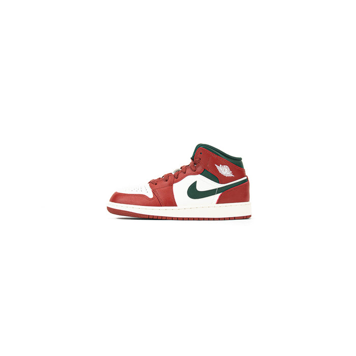 Air Jordan 1 Mid (GS) (Sail/Midnight Green)