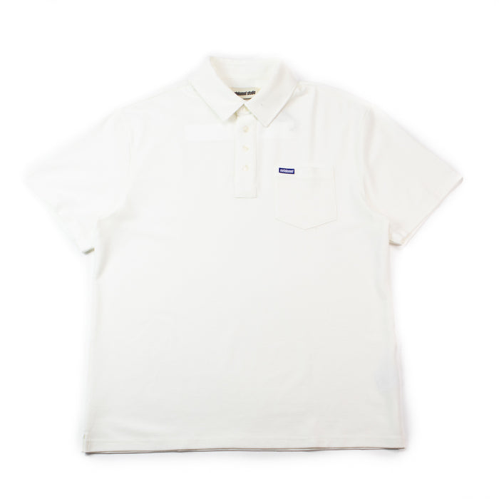 Airy Pocket Polo (White)