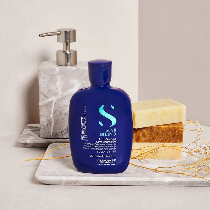 Alfaparf Milano Semi di Lino Brunette Anti-Orange Low Shampoo 250ml