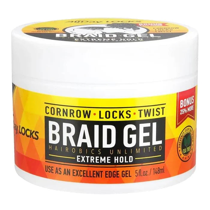 All Day Locks Braid Gel - Extreme Hold 5oz